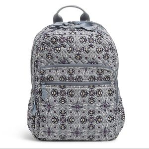 NEW VERA BRADLEY XL Campus Backpack in Recycled Cotton